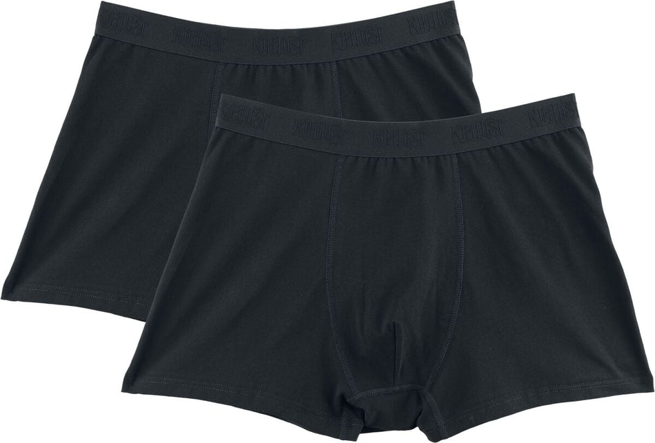 Boxer Gothic de KIHILIST by KILLSTAR - Kihilist 2 Pack Boxers - XS à 4XL - pour Homme - noir - KIHILIST by KILLSTAR
