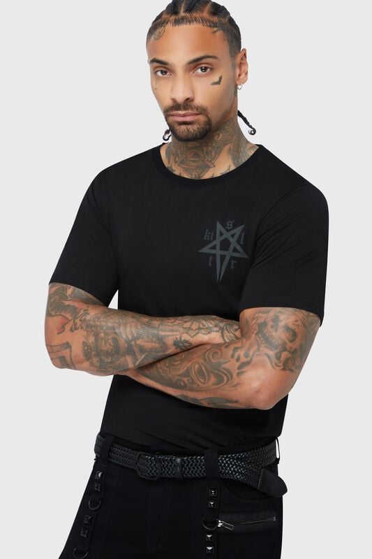 Ceinture Gothic de KIHILIST by KILLSTAR - Crescenta Belt - pour Homme - noir - KIHILIST by KILLSTAR