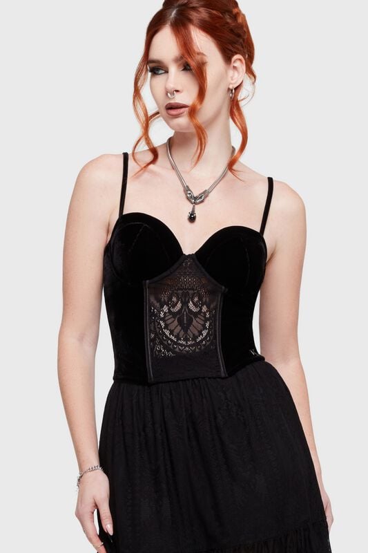 Corset Gothic de Killstar - Waltz of the Wicked - Mooncurrent - Corset - XS à 4XL - pour Femme - noir - Killstar