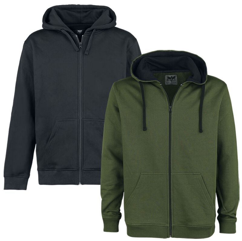 Sweat-shirt zippé à capuche  de Black Premium by EMP - Mask of Sanity - Pack - S à 5XL - pour Homme - multicolore - Black Premium by EMP