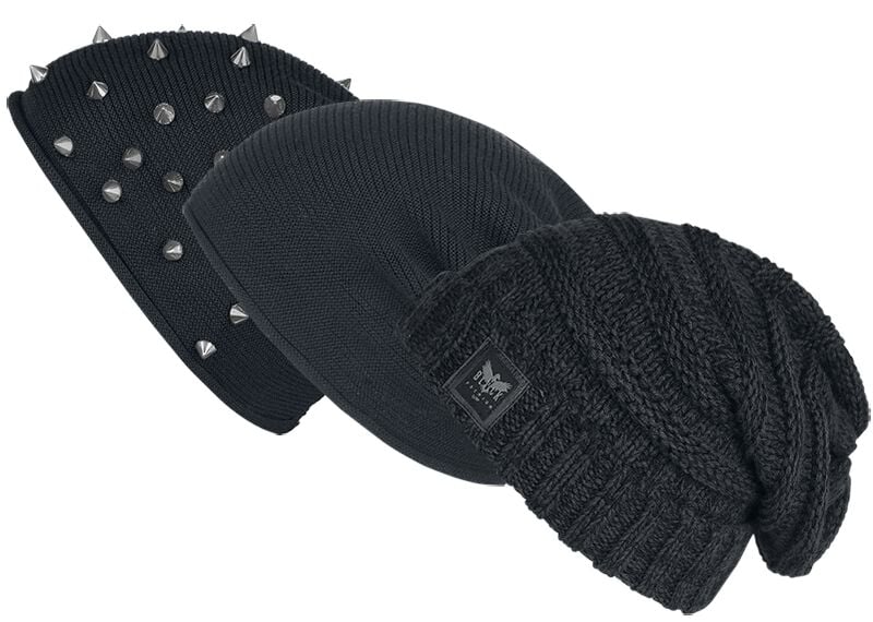 Bonnet  de Black Premium by EMP - Beanie - Bundle - pour Unisexe - noir - Black Premium by EMP