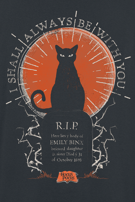 T-Shirt Manches courtes Disney de Hocus Pocus - Thackery Binx - S à XXL - pour Unisexe - noir - Hocus Pocus - View 2