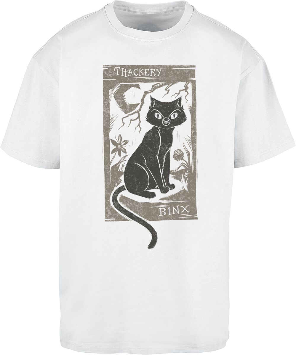 T-Shirt Manches courtes Disney de Hocus Pocus - Woodcut Thackery Binx - S à XXL - pour Unisexe - blanc - Hocus Pocus