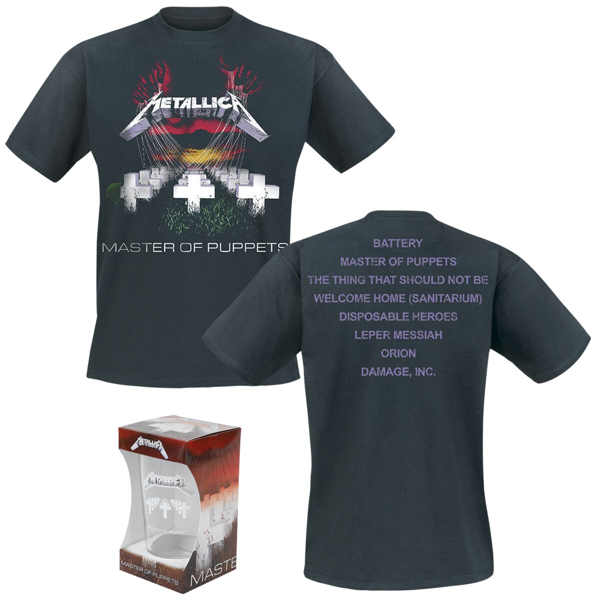 T-Shirt Manches courtes  de Metallica - Fan Bundle - S à 5XL - pour Homme - noir - metallica