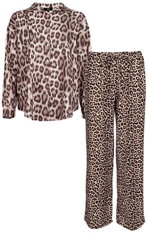Chemisier  de RED by EMP - Imprimé Léopard - Chemisier & Pantalon - Ensemble - S à XL - pour Femme - léopard - RED by EMP