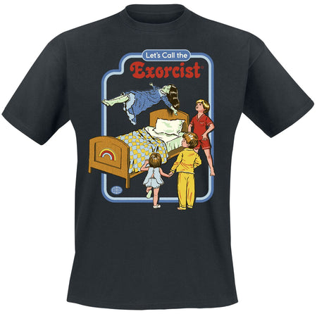 T-Shirt Manches courtes Fun de Steven Rhodes - Let´s Call The Exorcist - M à 3XL - pour Homme - noir - Steven Rhodes