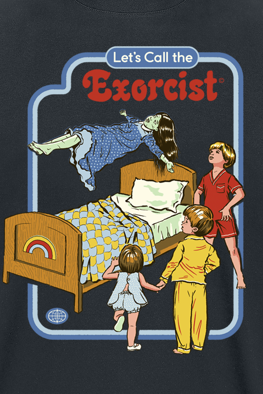 T-Shirt Manches courtes Fun de Steven Rhodes - Let´s Call The Exorcist - M à 3XL - pour Homme - noir - Steven Rhodes - View 2