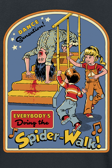 T-Shirt Manches courtes Fun de Steven Rhodes - Everyones Doing The Spiderwalk - M à 3XL - pour Homme - noir - Steven Rhodes - View 2