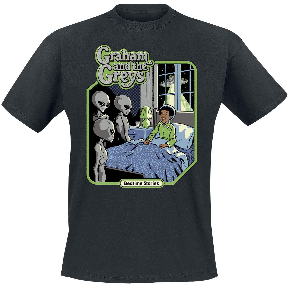 T-Shirt Manches courtes Fun de Steven Rhodes - Graham And The Greys - M à 3XL - pour Homme - noir - Steven Rhodes