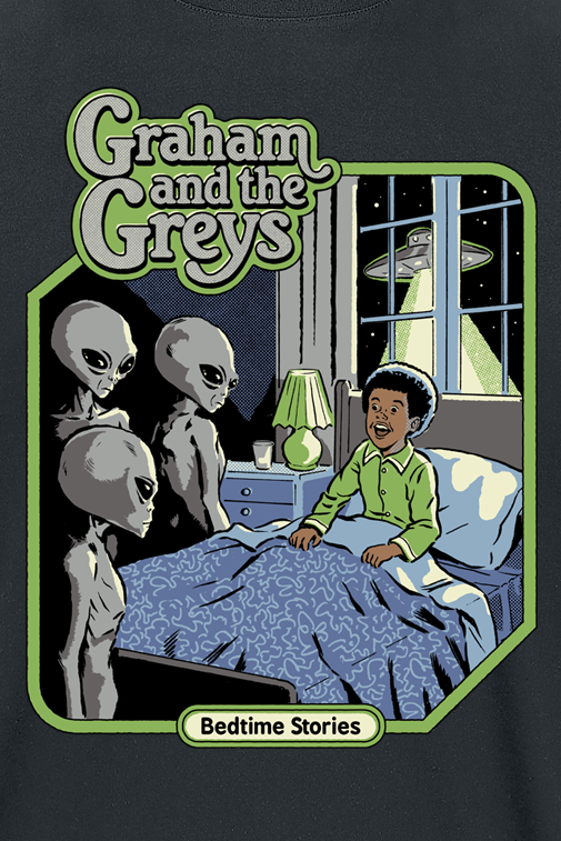 T-Shirt Manches courtes Fun de Steven Rhodes - Graham And The Greys - M à 3XL - pour Homme - noir - Steven Rhodes - View 2