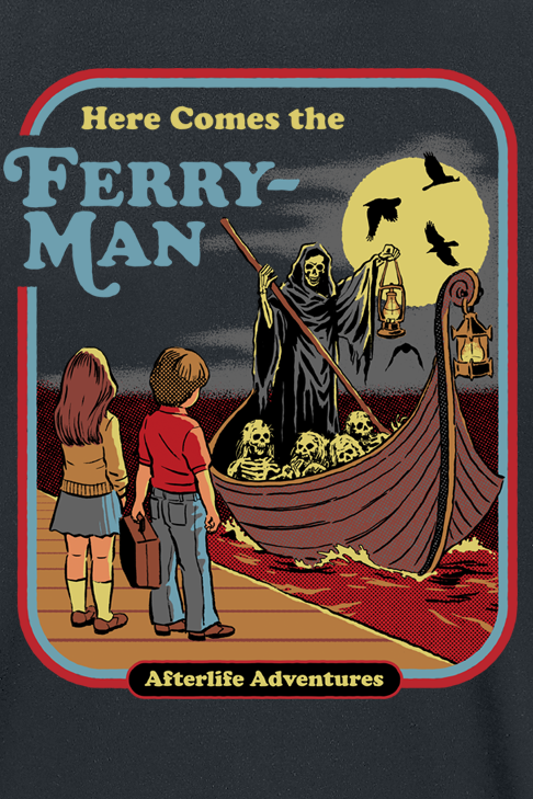 T-Shirt Manches courtes Fun de Steven Rhodes - Ferry Man - M à 3XL - pour Homme - noir - Steven Rhodes - View 2