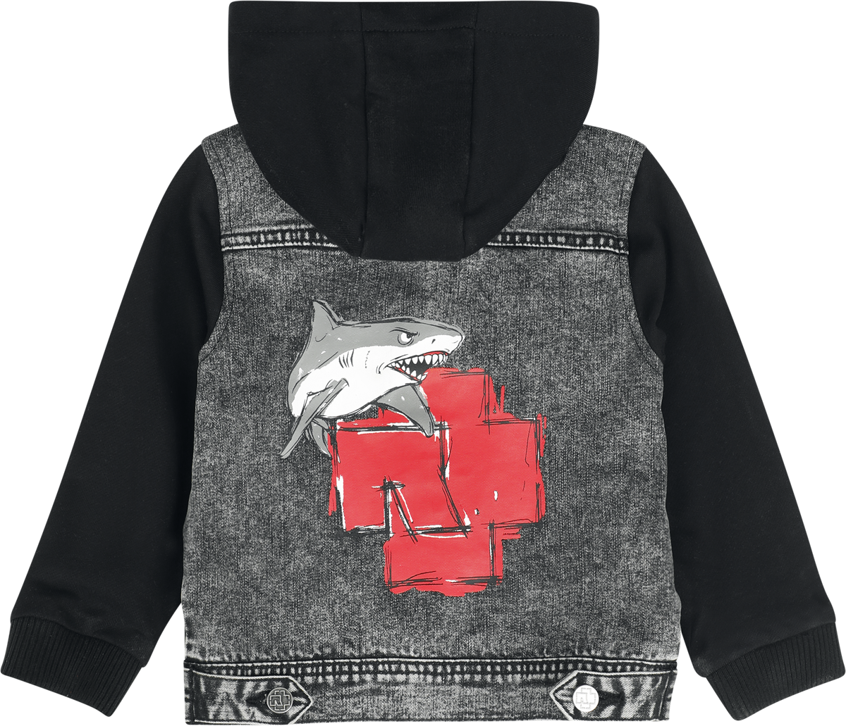 Veste  de Rammstein - Haifisch - 110/116 à 158/164 - pour filles & garçonse - gris/noir - Rammstein - View 2