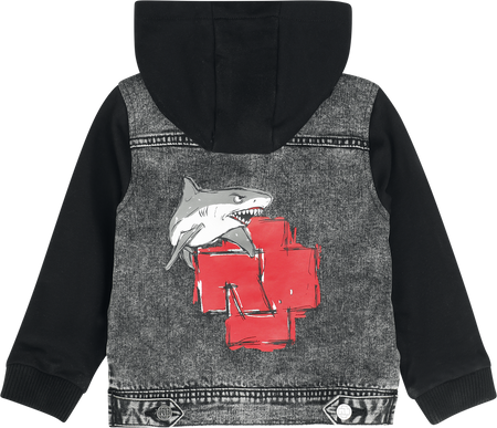 Veste  de Rammstein - Haifisch - 110/116 à 158/164 - pour filles & garçonse - gris/noir - Rammstein - View 2