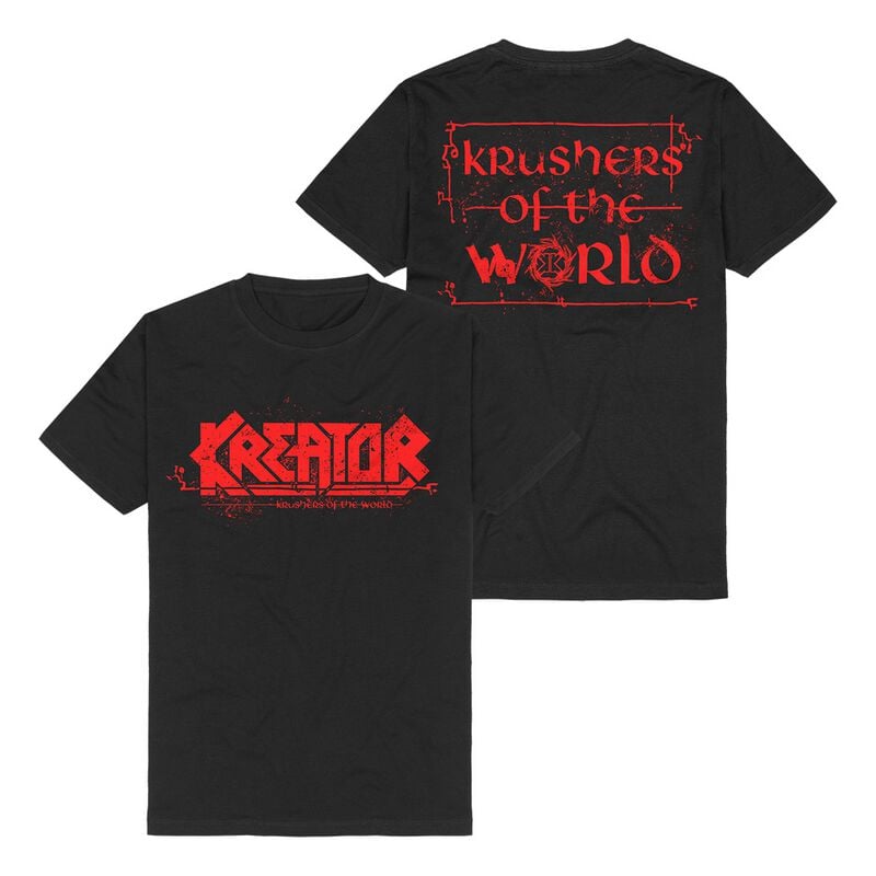 T-Shirt Manches courtes  de Kreator - Krushers of the World Logo - S à 3XL - pour Homme - noir - Kreator