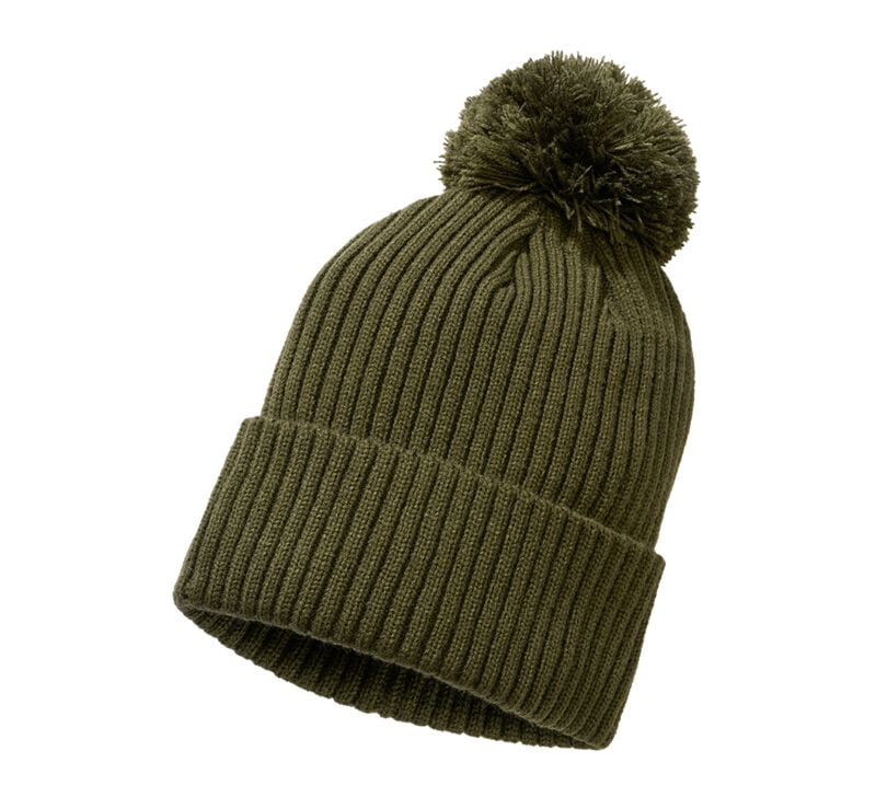 Bonnet  de Brandit - Bonnet à pompon - pour Unisexe - olive - Brandit