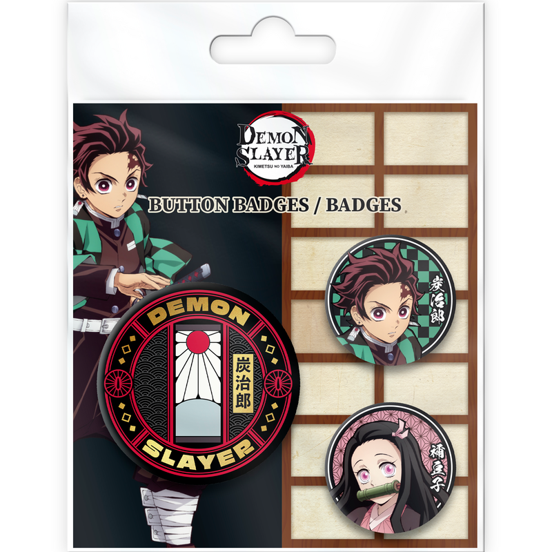 Lot de Badges  de Demon Slayer - Tanjiro & Nezuko - pour Unisexe - multicolore - Demon Slayer - View 2