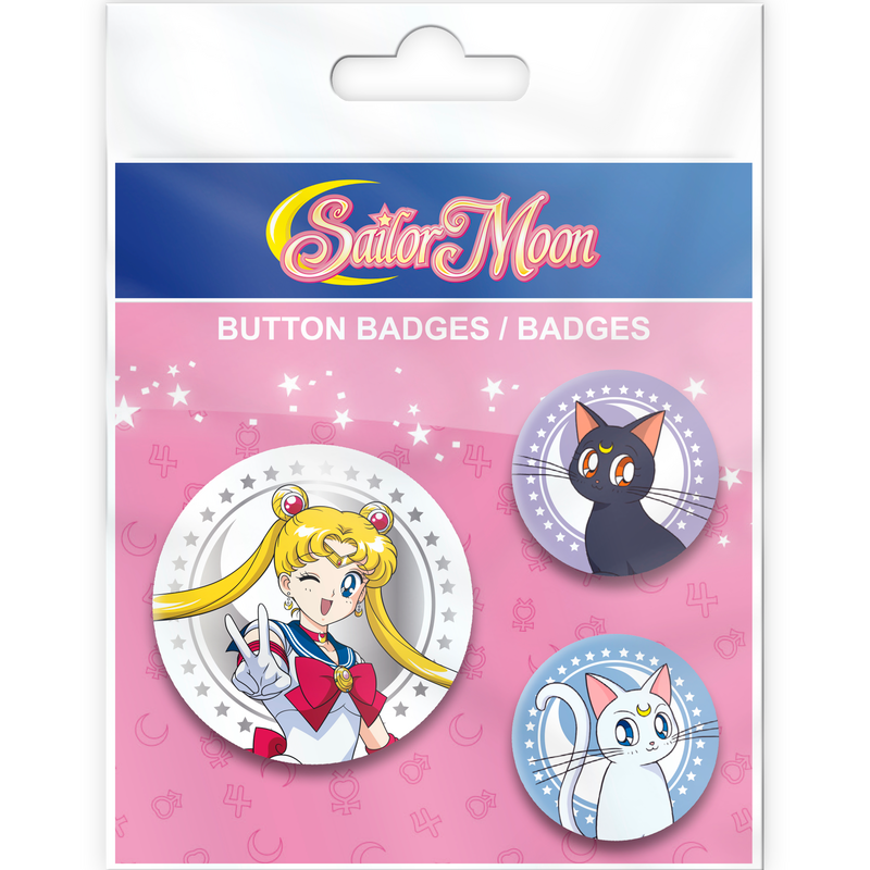 Lot de Badges  de Sailer Moon - Luna & Artemis - pour Unisexe - multicolore - Sailer Moon - View 2