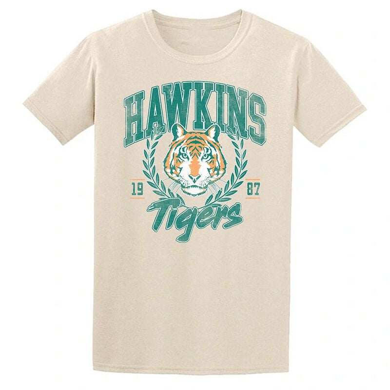T-Shirt Manches courtes  de Stranger Things - Hawkins Tigers - S à XXL - pour Femme - naturel - Stranger Things