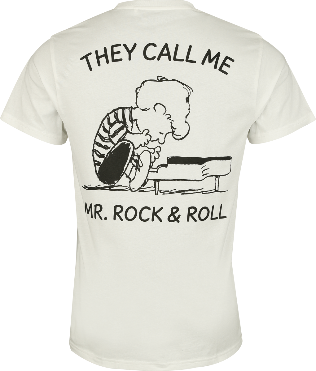 T-Shirt Manches courtes  de Snoopy - Charlie Brown - They Call Me Mr. Rock & Roll - S à 3XL - pour Homme - multicolore - Snoopy - View 2