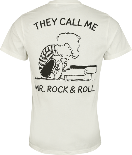 T-Shirt Manches courtes  de Snoopy - Charlie Brown - They Call Me Mr. Rock & Roll - S à 3XL - pour Homme - multicolore - Snoopy - View 2