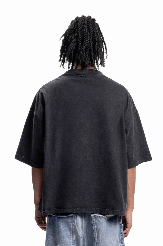 T-Shirt Oversize  de Favela - FEARLESS BLACK WASHED T-SHIRT - S à XXL - pour Homme - noir - Favela - View 2