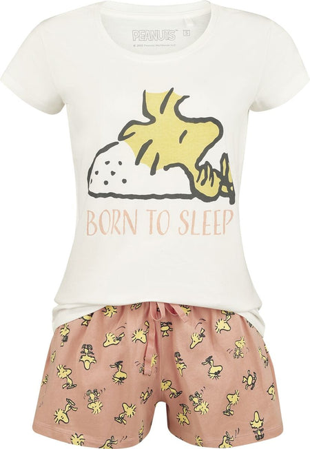 Pyjama  de Snoopy - Woodstock - Born To Sleep - S à 3XL - pour Femme - multicolore - Snoopy