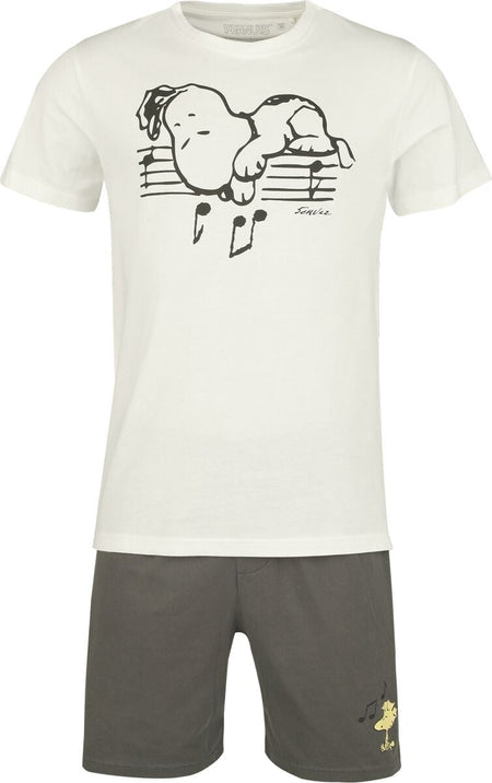 Pyjama  de Snoopy - Snoopy und Woodstock - S à 3XL - pour Homme - multicolore - Snoopy