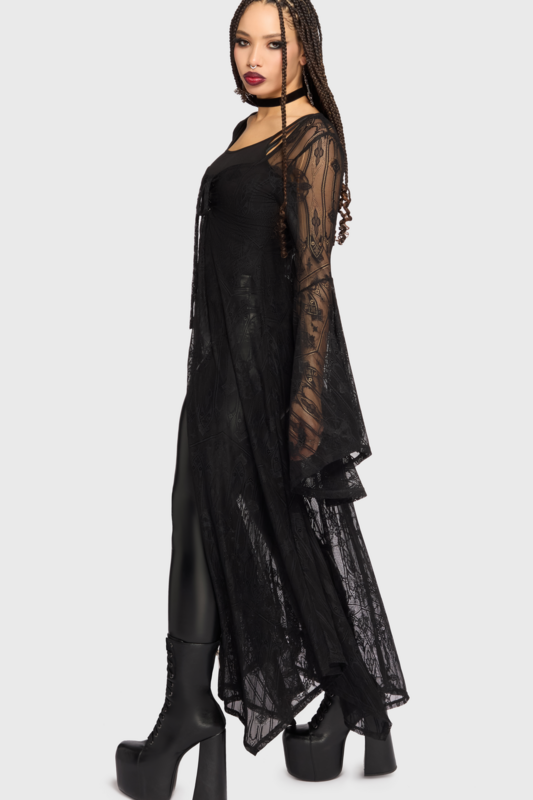 Gilets & Ponchos Gothic de Killstar - Crux Obscura - Shadow Queen - Gilet - XS à XL - pour Femme - noir - Killstar - View 2