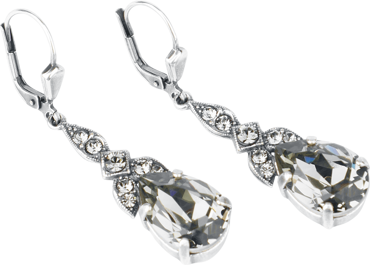 Boucles d'oreilles Gothic de Krikor - Nebeltropfen - pour Femme - couleur argent - Krikor - View 2