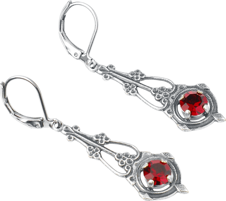 Boucles d'oreilles Gothic de Krikor - Dämmerrot - pour Femme - couleur argent - Krikor - View 2