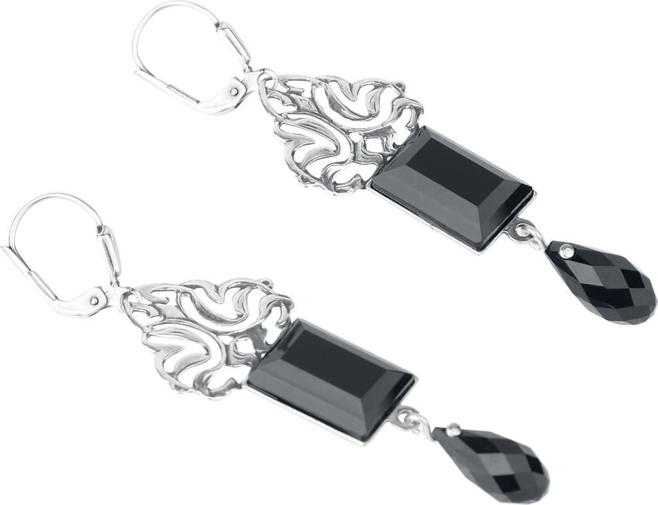 Boucles d'oreilles Gothic de Krikor - Nachtblatt - pour Femme - couleur argent - Krikor - View 2