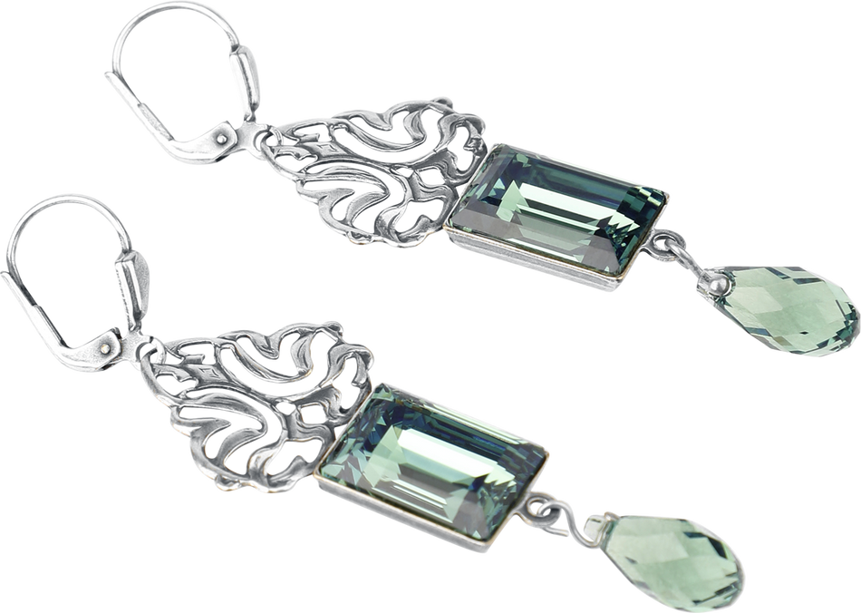 Boucles d'oreilles Gothic de Krikor - Erinite-Traum - pour Femme - couleur argent - Krikor - View 2