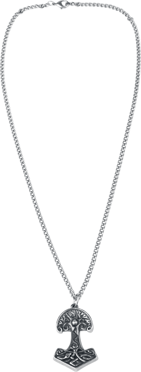 Collier Gothic de Alchemy Gothic - Yggdrasil - Viking World Tree - pour Unisexe - couleur argent - Alchemy Gothic - View 2