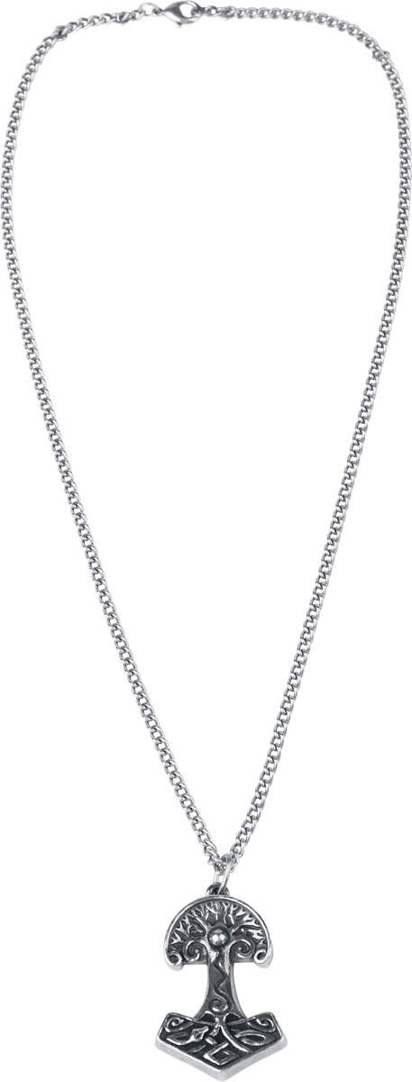 Collier Gothic de Alchemy Gothic - Yggdrasil - Viking World Tree - pour Unisexe - couleur argent - Alchemy Gothic - View 2