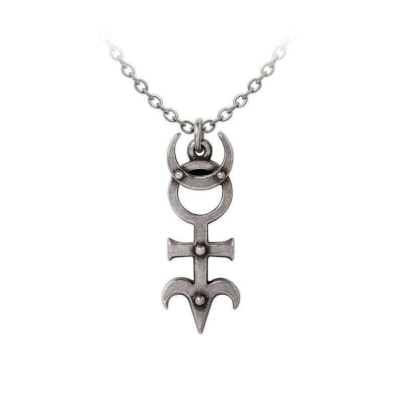 Collier Gothic de Alchemy Gothic - Dr. Dee's Monad - pour Unisexe - couleur argent - Alchemy Gothic