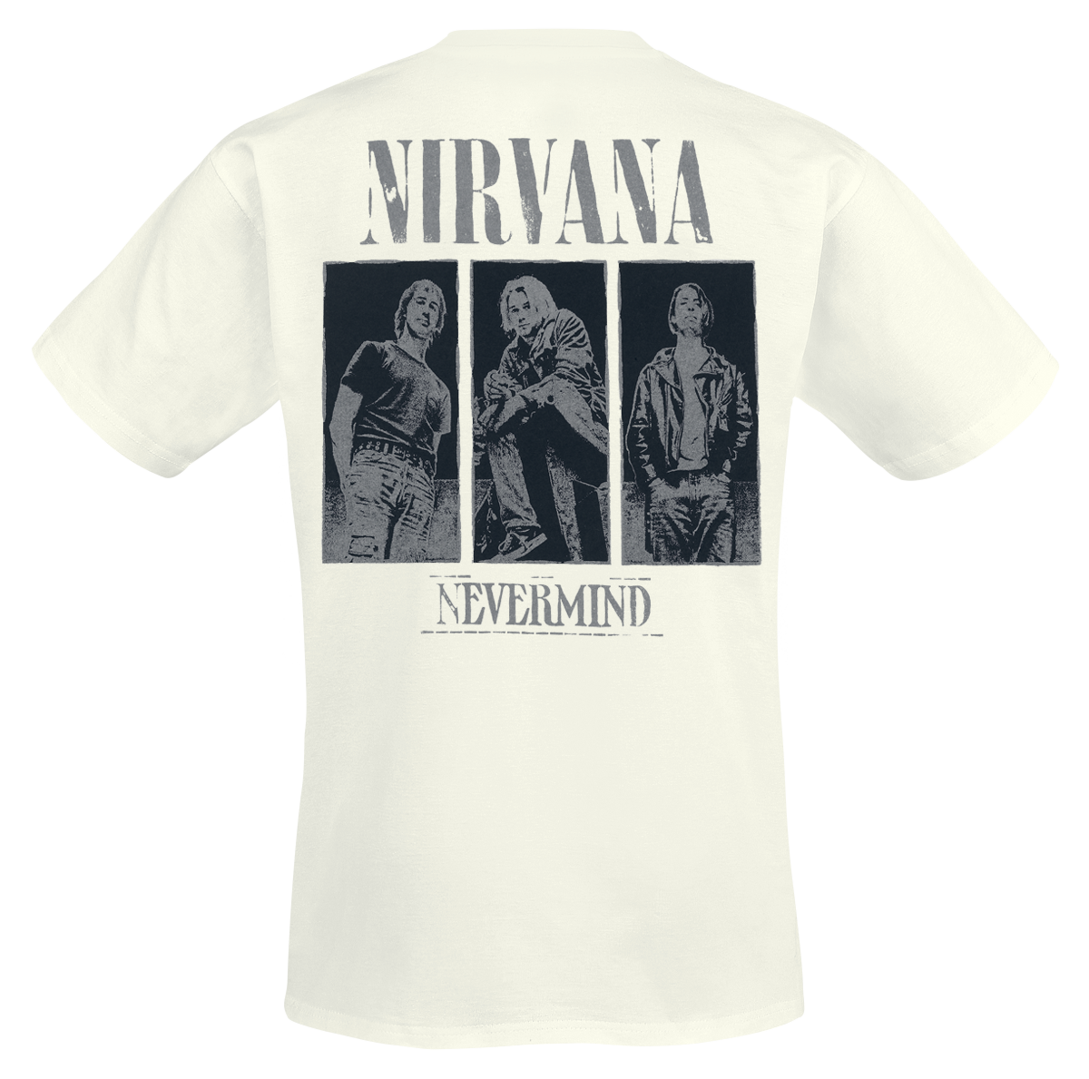 T-Shirt Manches courtes  de Nirvana - Nevermind Photo - S à XXL - pour Homme - blanc - Nirvana - View 2