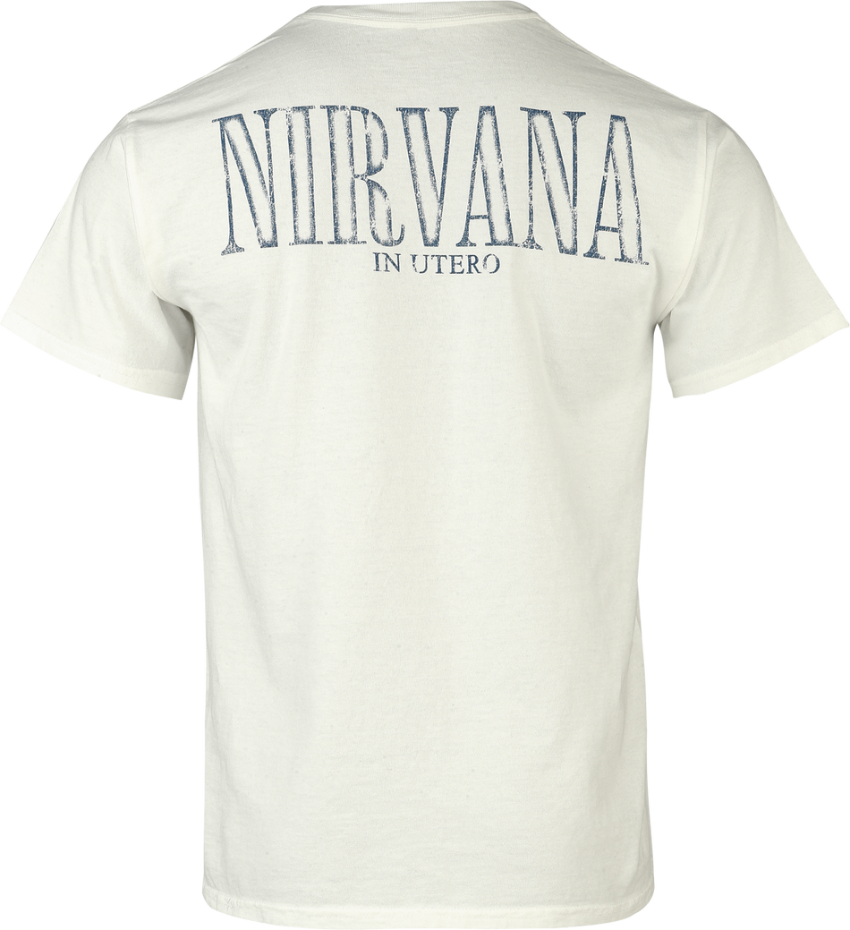 T-Shirt Manches courtes  de Nirvana - In Utero - S à XXL - pour Homme - blanc - Nirvana - View 2