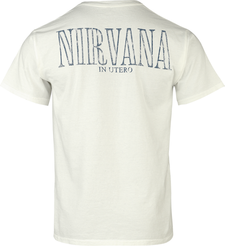 T-Shirt Manches courtes  de Nirvana - In Utero - S à XXL - pour Homme - blanc - Nirvana - View 2
