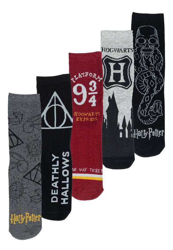 Chaussettes  de Harry Potter - Harry Potter - Chaussettes (Lot de 5 Paires) - EU 40-45 - pour Homme - multicolore - Harry Potter - View 2