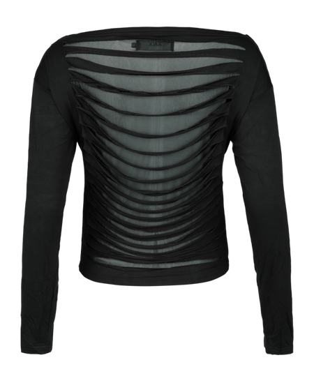 T-shirt manches longues  de Black Premium by EMP - Essential Slub Layers Longsleeve - S à XXL - pour Femme - noir - Black Premium by EMP - View 2