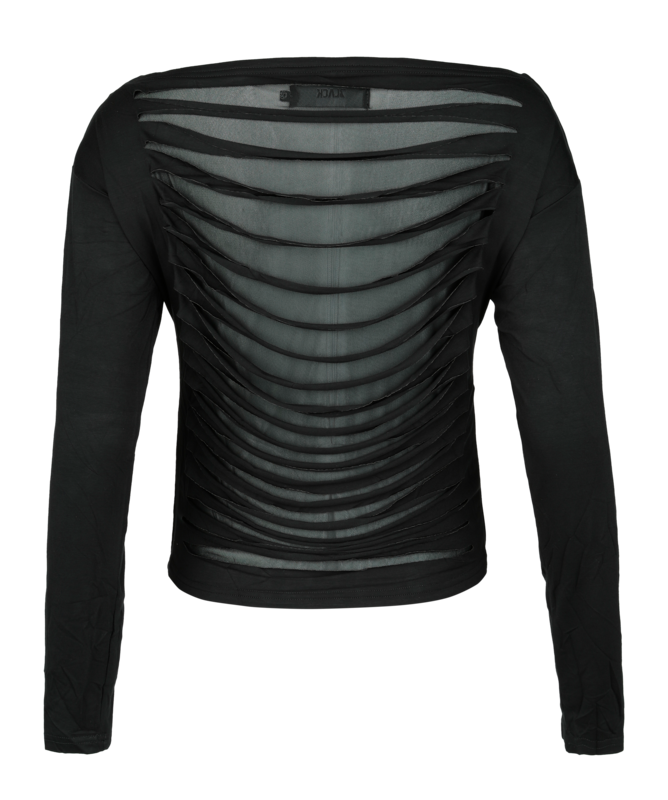 T-shirt manches longues  de Black Premium by EMP - Essential Slub Layers Longsleeve - S à XXL - pour Femme - noir - Black Premium by EMP - View 2