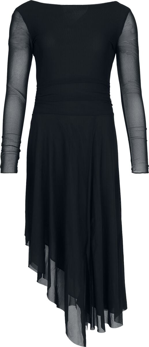 Robe mi-longue  de Black Premium by EMP - Essential Draped Dress - S à XXL - pour Femme - noir - Black Premium by EMP