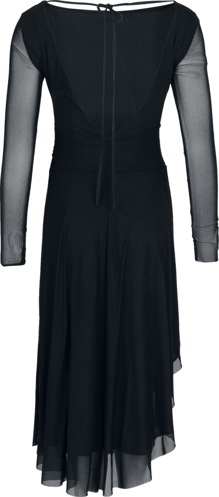Robe mi-longue  de Black Premium by EMP - Essential Draped Dress - S à XXL - pour Femme - noir - Black Premium by EMP - View 2
