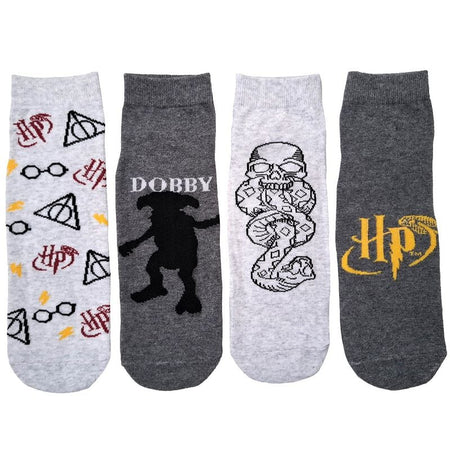 Chaussettes  de Harry Potter - Harry Potter - Dobby - Mangemorts (Lot de 4) - EU39-42 à EU 43-46 - pour Homme - multicolore - Harry Potter