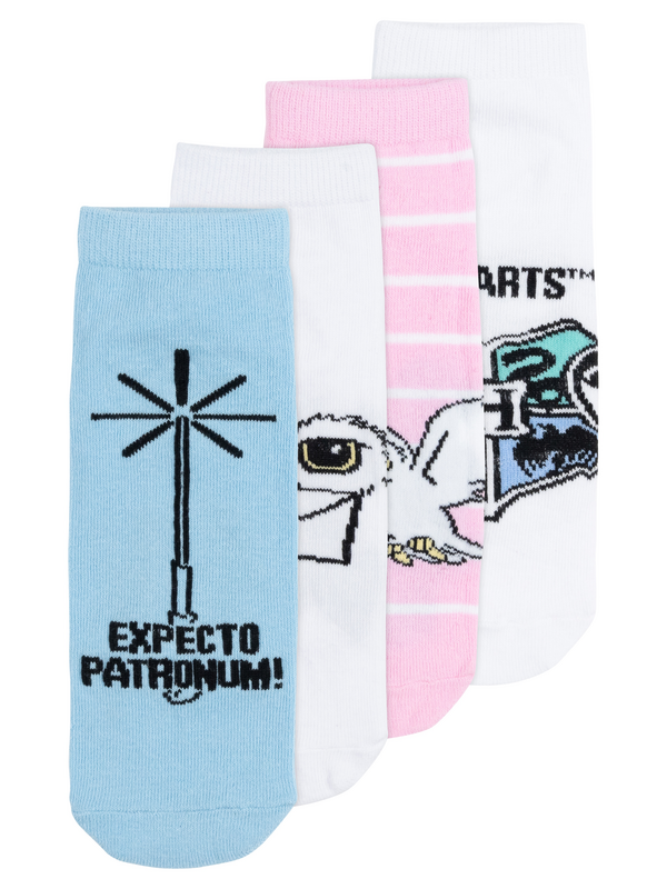 Chaussettes  de Harry Potter - Expecto Patronum - Hedwige - Poudlard (Lot de 4) - EU35-38 à EU 39-42 - pour Femme - multicolore - Harry Potter - View 2