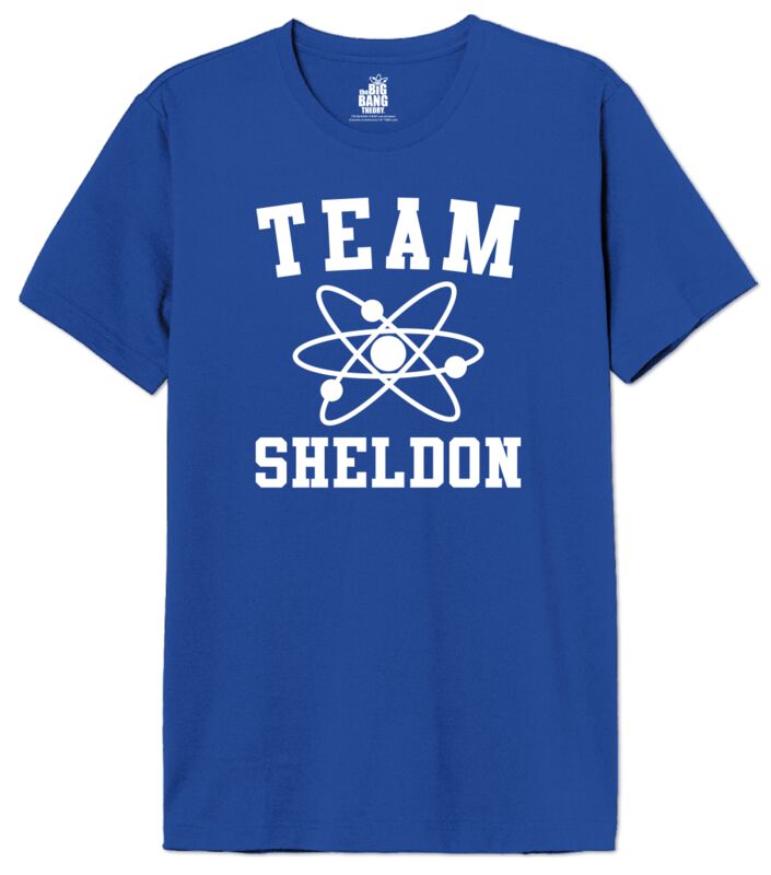 T-Shirt Manches courtes  de The Big Bang Theory - Team Sheldon - S à XXL - pour Homme - bleu - The Big Bang Theory