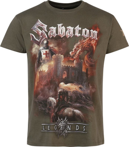 T-Shirt Manches courtes  de Sabaton - Castle - S à 4XL - pour Homme - kaki - Sabaton