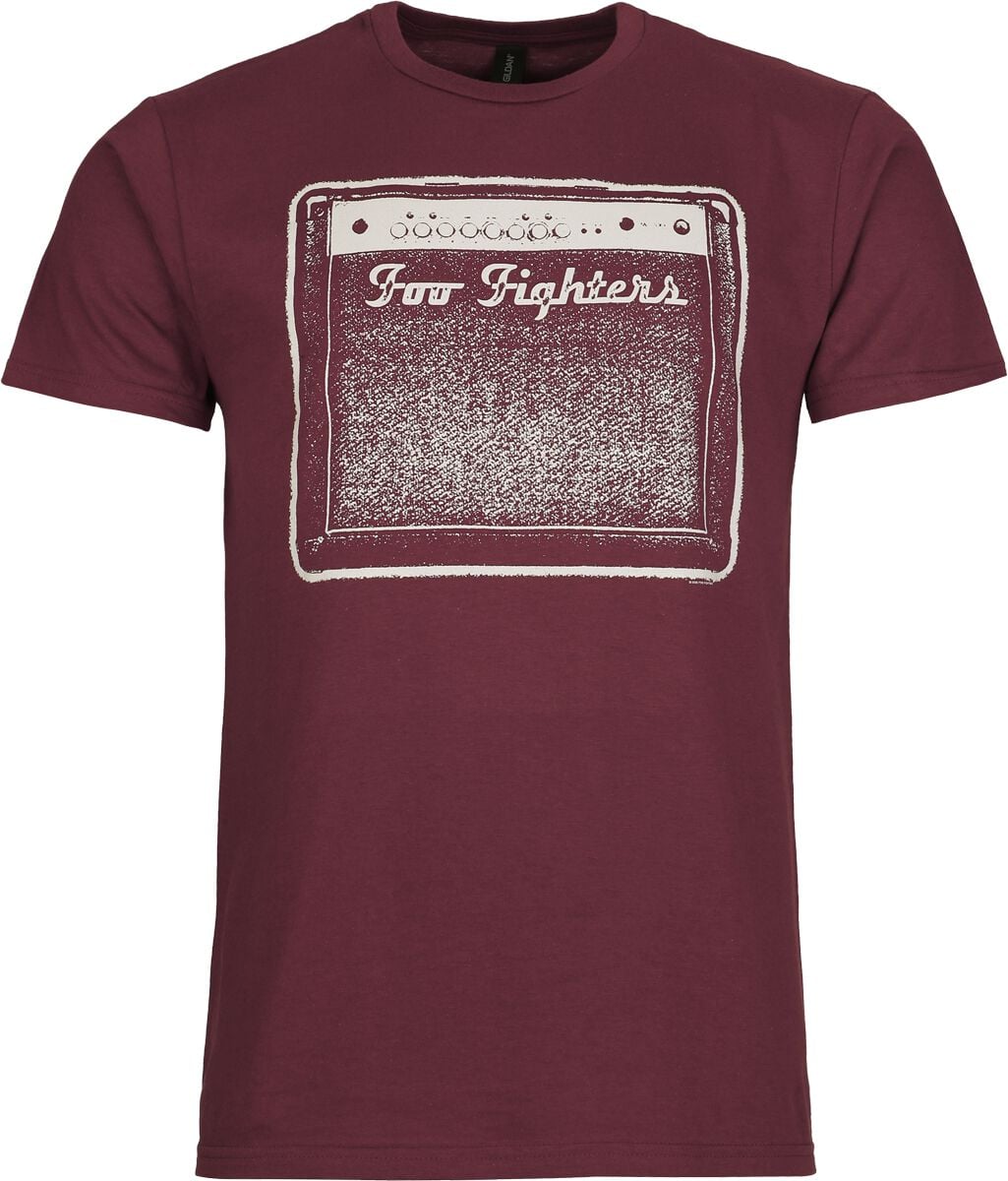 T-Shirt Manches courtes  de Foo Fighters - Radio - S à XXL - pour Homme - bordeaux - Foo Fighters