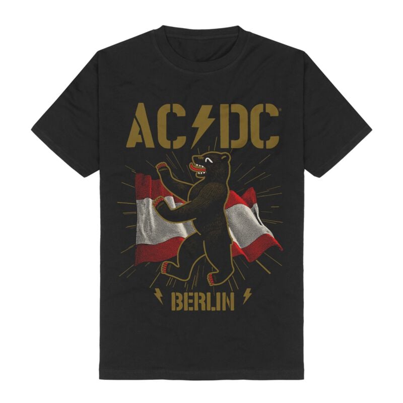 T-Shirt Manches courtes  de AC/DC - Berlin - S à 3XL - pour Homme - noir - AC/DC