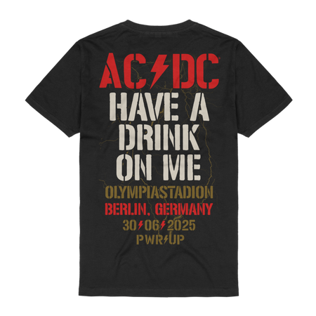 T-Shirt Manches courtes  de AC/DC - Berlin - S à 3XL - pour Homme - noir - AC/DC - View 2